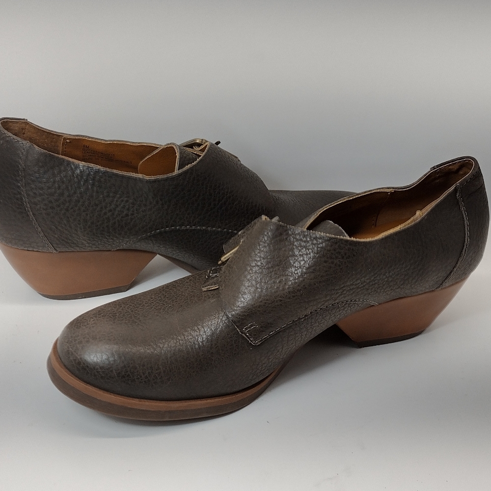 Korks by Kork Ease Grey Little Leather Monk Strap Booties l size 8 M - Picture 9 of 14
